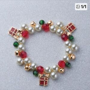 Pearly Wrapped Presents Bracelet. Festive For the Holidays